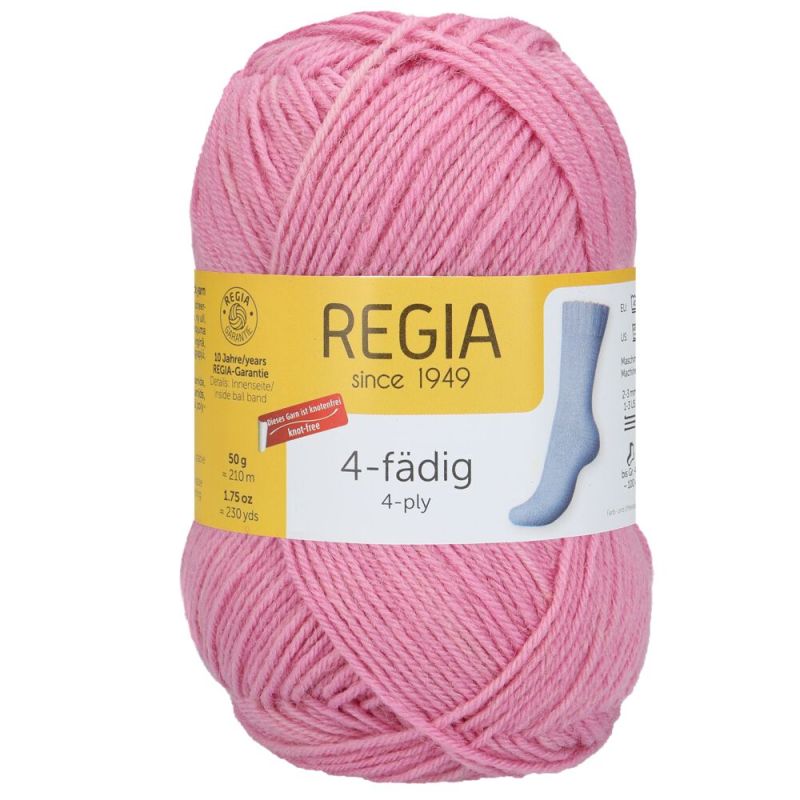 Sockenwolle Uni 4-fach 50 g von Regia 01059 blush