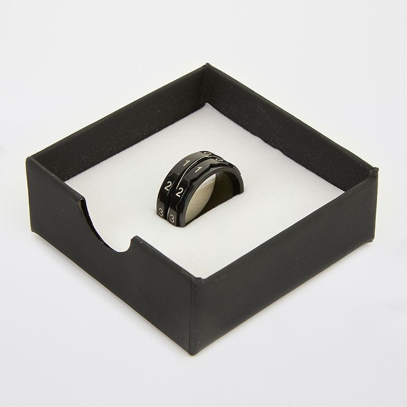 Reihenzähler Ring Black Größe 11 ( Innendurchmesser 20,6 mm)