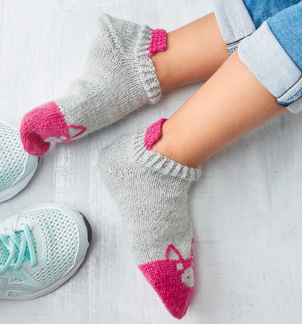 Sneakersocken stricken mit Wow-Effekt Sneakersocken stricken mit Wow-Effekt