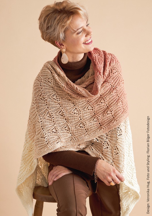 XXL-Stola Real-Dream | Anleitungsheft | Wolle BOBBEL cotton 800m  | Stricken | Veronika Hug, Woolly Hugs, Christophorus Verlag
