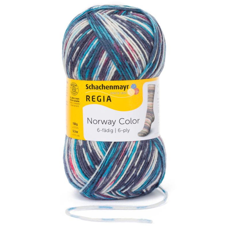 Sockenwolle Color 6-fach 150 g von Regia 2789 eidfjord Sockenwolle Color 6-fach 150 g von Regia 2789 eidfjord