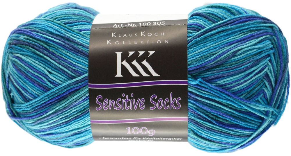 Sensitive Socks Color von KKK 0043 - blau/türkis