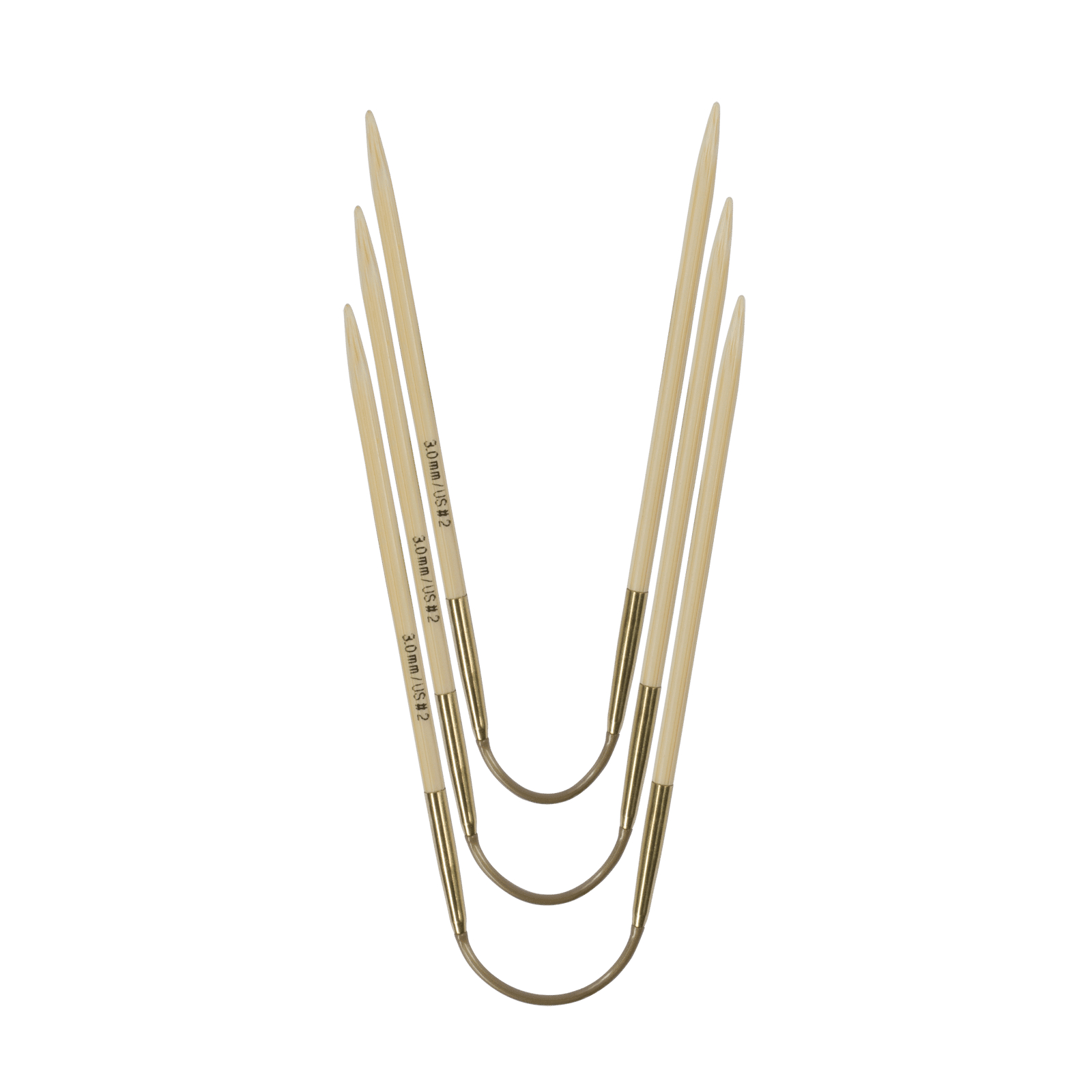 Nadelspiel addiCraSyTrio Bambus von addi 24 cm 5,00 mm