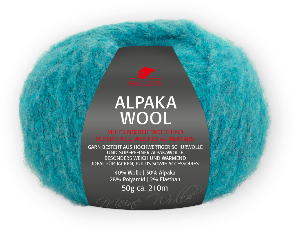 Alpaka Wool von Pro Lana 0068 - petrol meliert