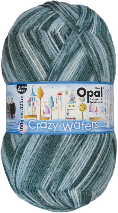 Crazy Waters - 11317 - Badewannentaucher 4-fach Sockenwolle von OPAL