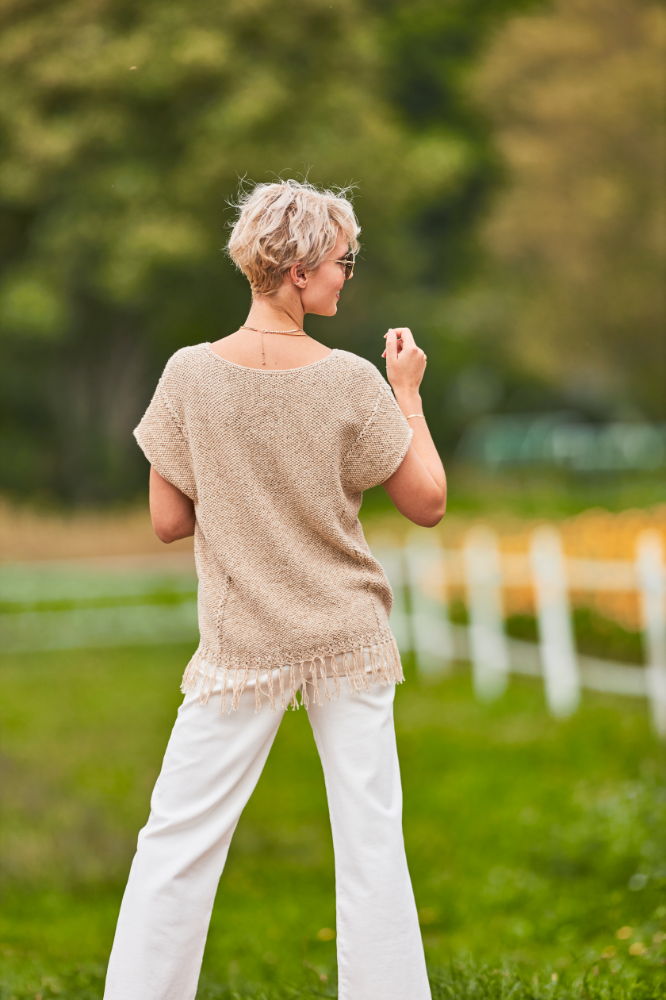 Pulli mit Fransen | Anleitungsheft | Wolle Viva Summer  | Stricken | Regina Bühler, Pro Lana