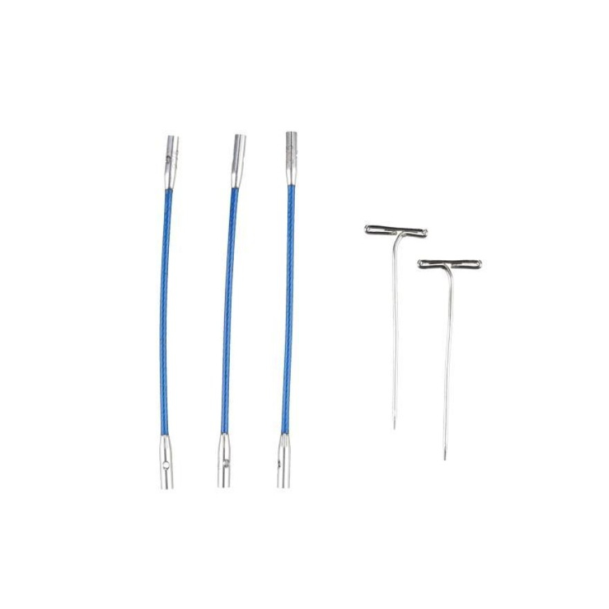 Seil für Nadelspitzen TWIST X-Flex Blue von chiaogoo Small 5 cm für flexibles Nadelspiel Seil für Nadelspitzen TWIST X-Flex Blue von chiaogoo Small 5 cm für flexibles Nadelspiel