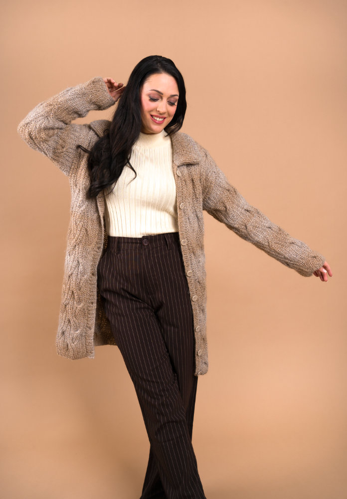 Jacke im Zopf-Patentmuster | Anleitungsheft | Wolle Melbourne  | Stricken | Pro Lana
