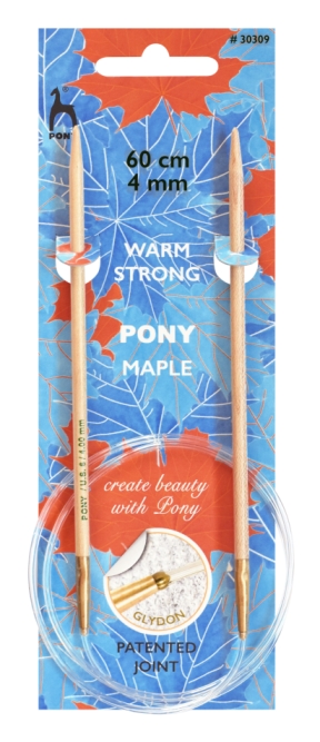 Rundstricknadel Maple von pony 80 cm 9,00 mm