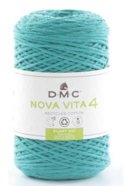 Nova Vita 4 Häkel- Makramee und Strickgarn von DMC 0089 - türkis