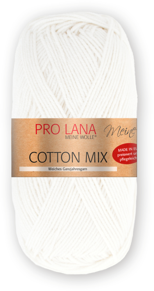 Cotton Mix von Pro Lana 0001 - weiß Cotton Mix von Pro Lana 0001 - weiß
