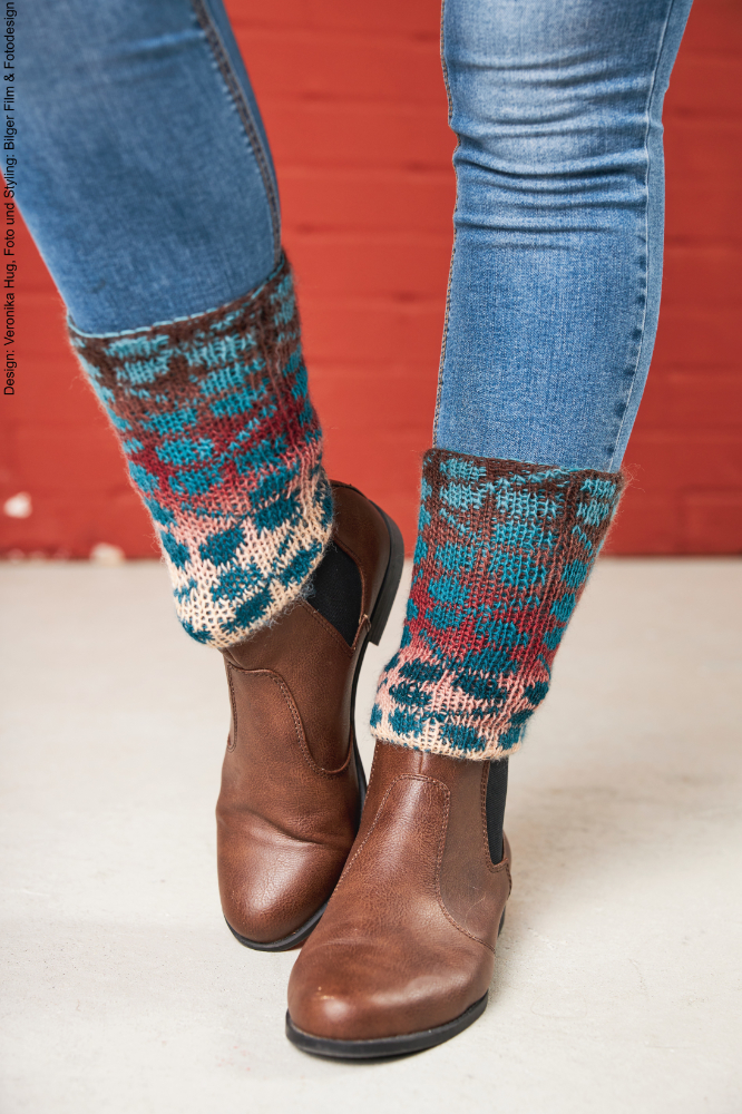 Double-Face -Beinstulpen | Anleitungsheft | Wolle Year Socks  | Stricken | Veronika Hug, Woolly Hugs, Christophorus Verlag