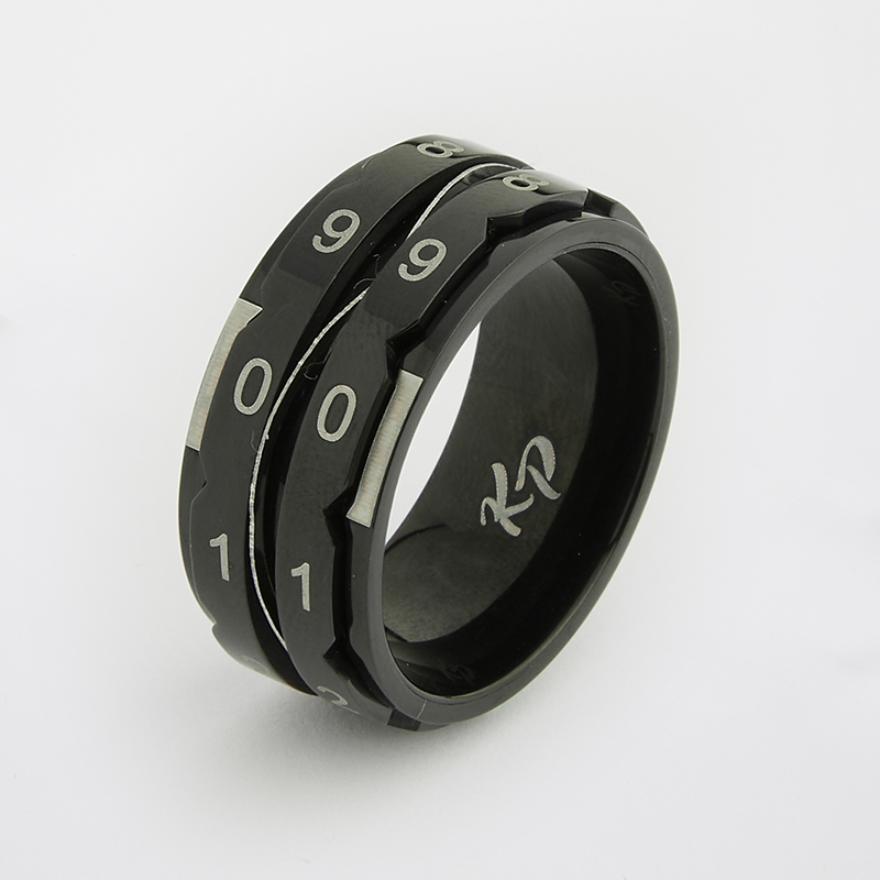 Reihenzähler Ring Black Größe 11 ( Innendurchmesser 20,6 mm)