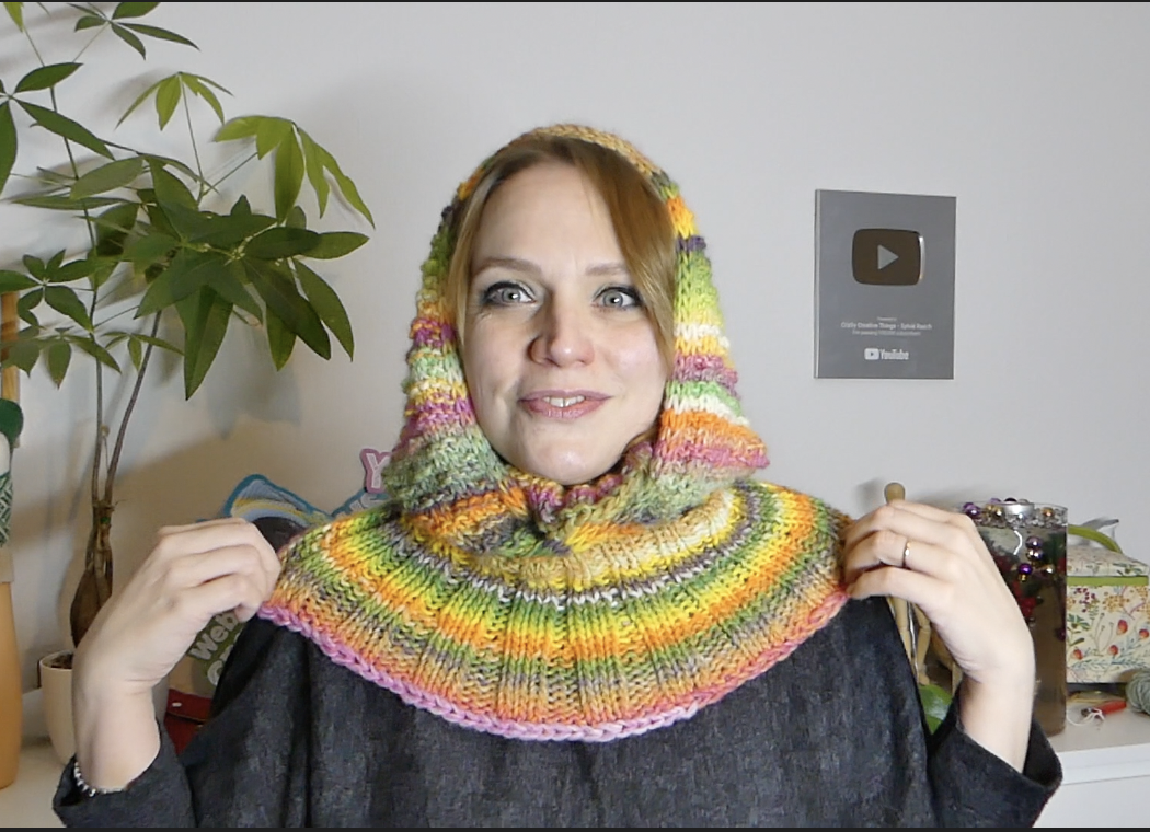 Kapuzenschal Bonny und Clyde  | Anleitung | Wolle Fano Linie 359  | Stricken | Sylvie Rasch