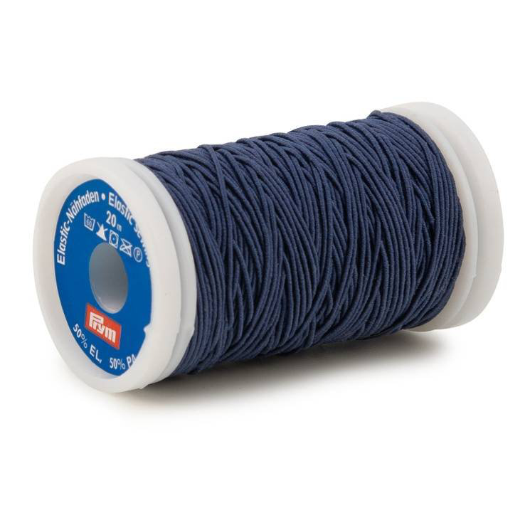 Elastic-Nähfaden 0,5 mm zum Einstricken von Prym 0014 - marine