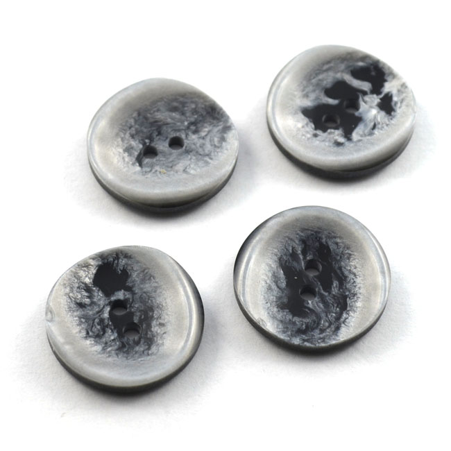 Modeknopf mit interessantem Farbverlauf 20 mm grau von Dill