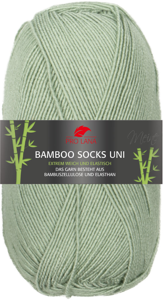 Bamboo Socks Uni 4-fach 100 g von Pro Lana 0071 - reseda
