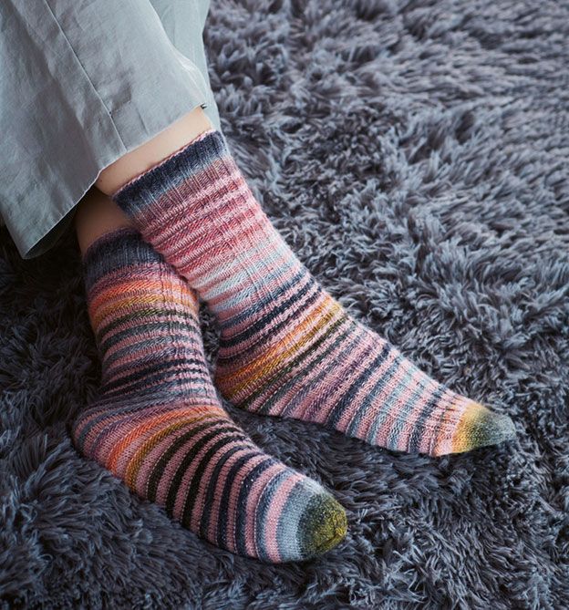 Tube Socks stricken – ganz einfach ohne Ferse