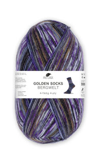 Golden Socks 5er Packung Bergwelt - 4-fach Sockenwolle