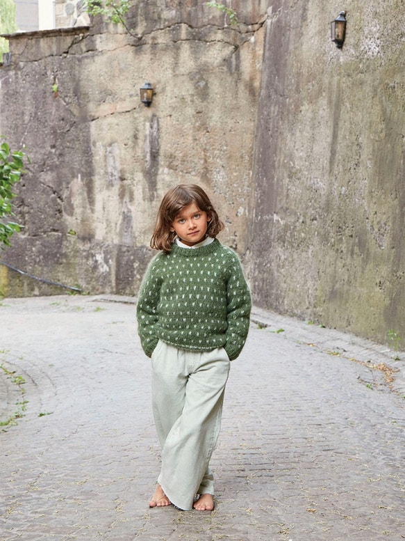 Anleitungsheft Tiril 19 - Deutsch Ånundpullover Kinder | Anleitungsheft | Wolle Kos | Stricken | Sandnes Garn