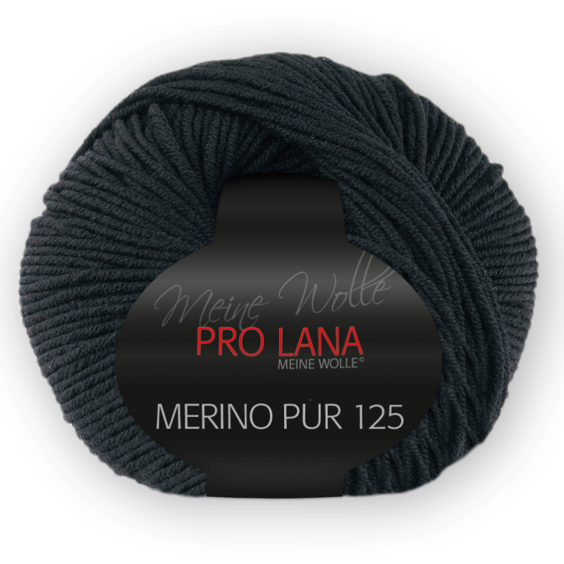 Merino Pur 125 von Pro Lana 0099 - schwarz Merino Pur 125 von Pro Lana 0099 - schwarz