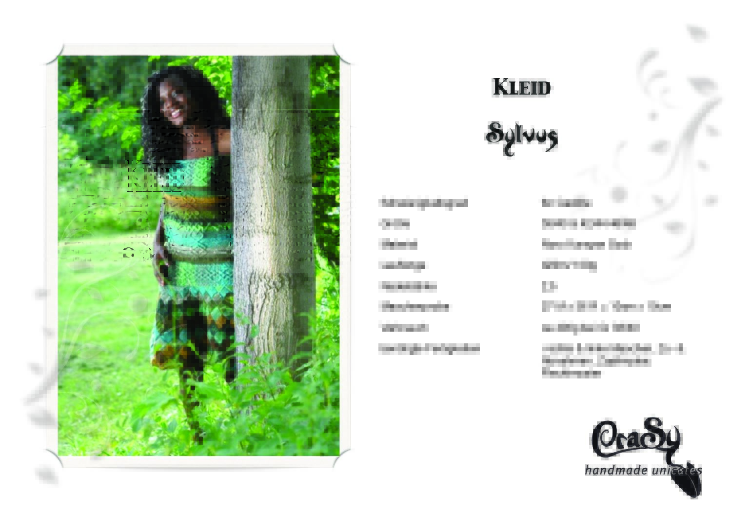 Kleid Sylvus | Einzelanleitung | Wolle Zauberball®  | Stricken | Sylvie Rasch