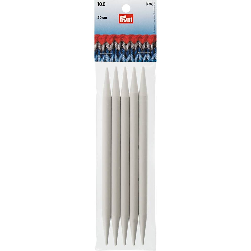 Nadelspiel Kunststoff grau von Prym 20 cm 10,00 mm