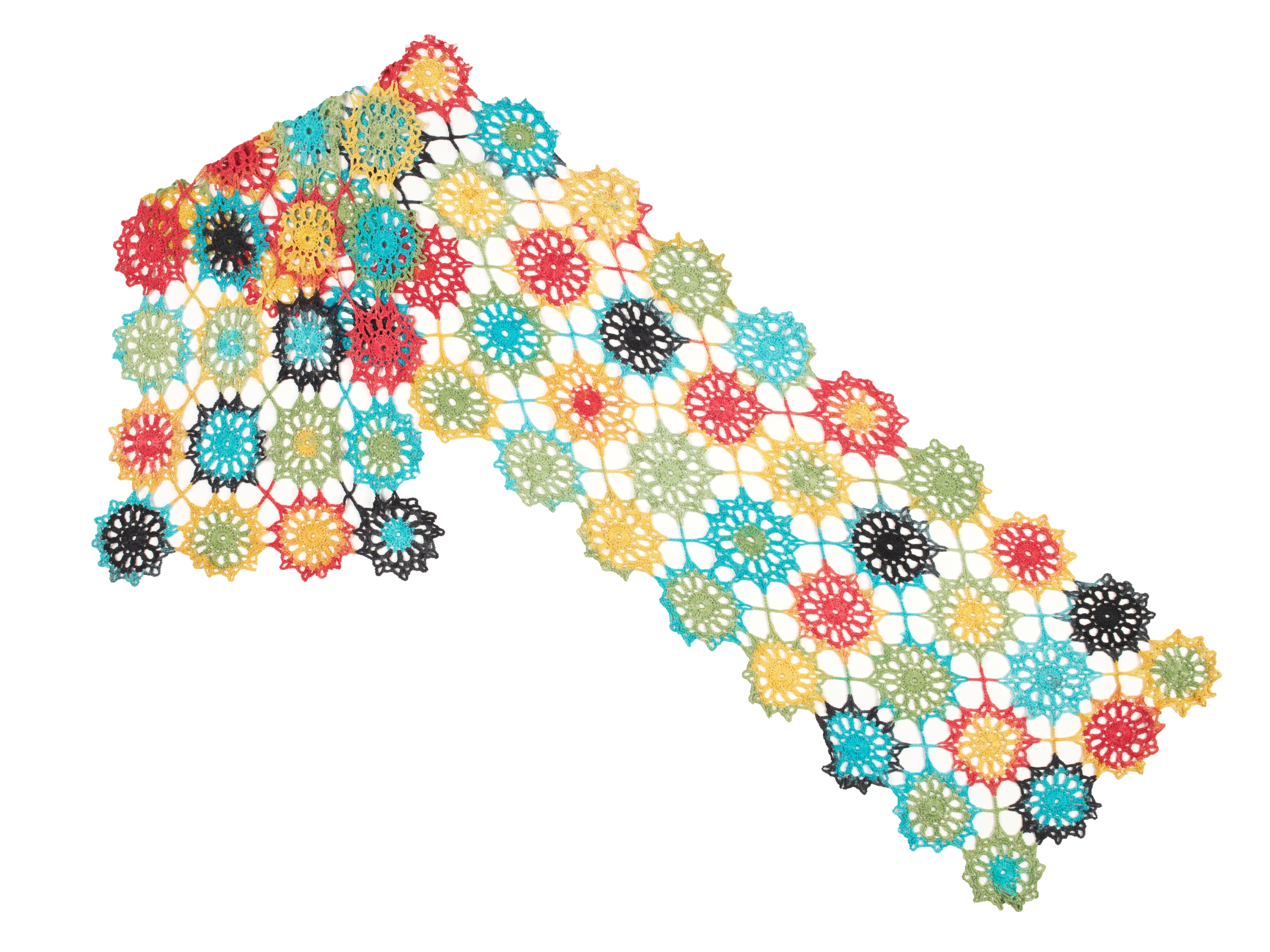 Schal "Flower Power" | Anleitungsheft | Wolle Zauberball® Cotton  | Häkeln | Anna-Maria Busch