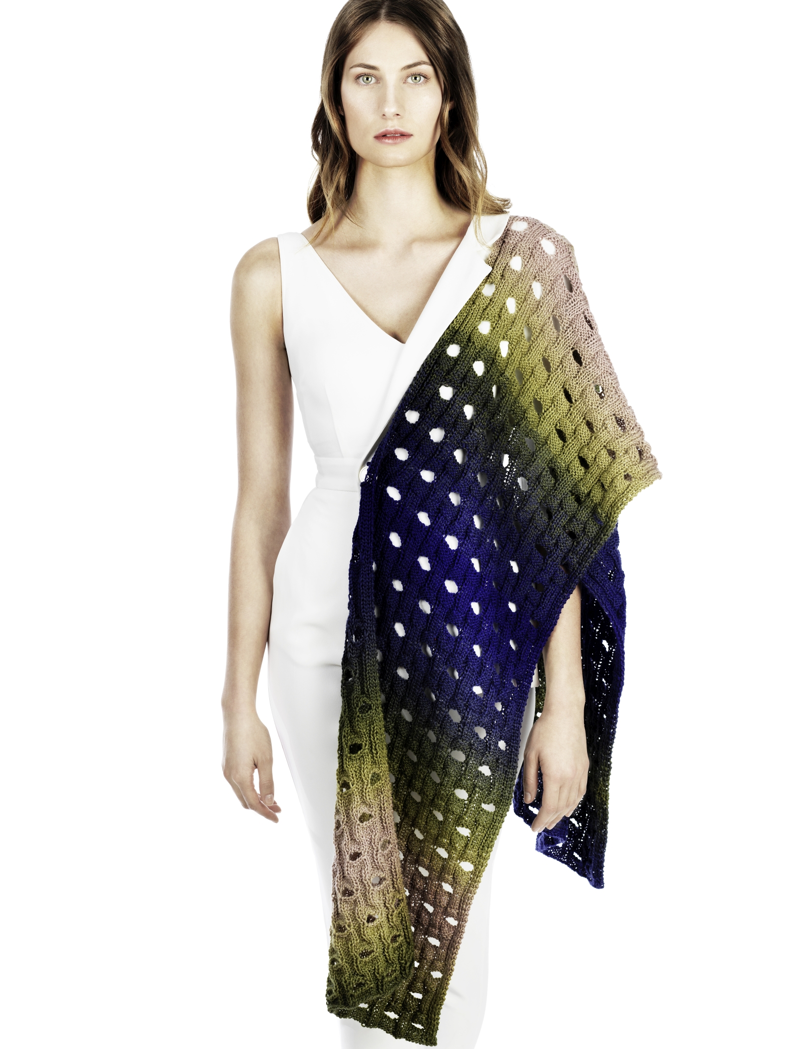 Stola "Sennu" | Anleitungsheft | Wolle Gradient  | Stricken | Anna-Maria Busch