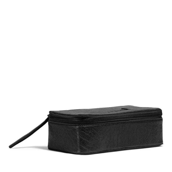 hope - lederbox für häkelzubehör, handgefertigt aus Echtleder von muud black