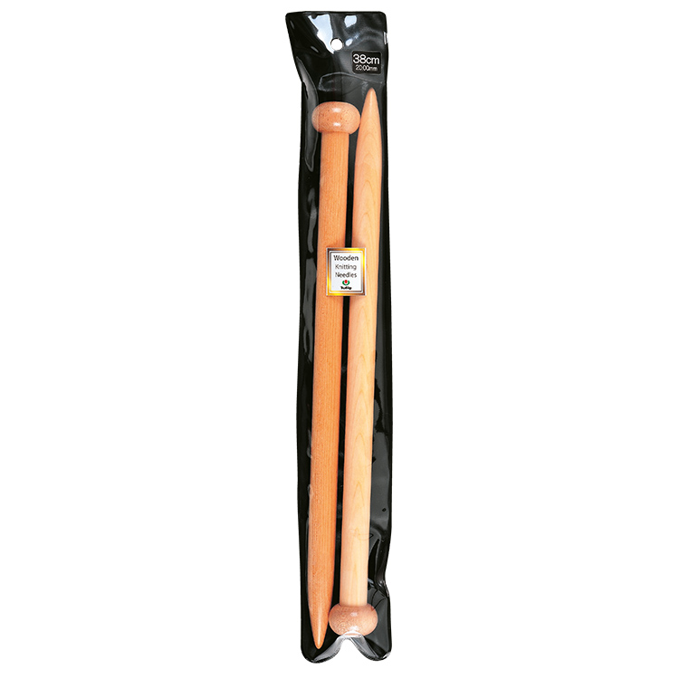 Jackenstricknadel Holz von Tulip 38 cm 15,00 mm
