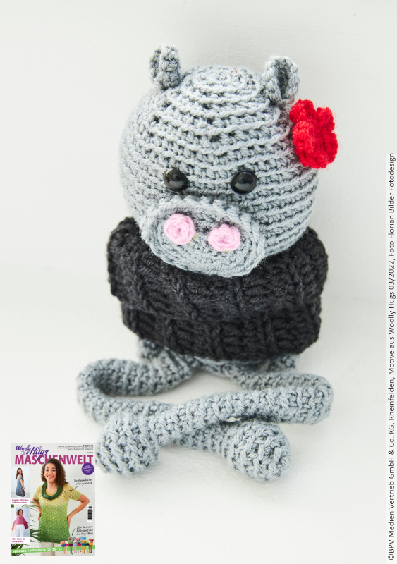 Hug-Mee Hippo | Anleitungsheft | Wolle Charity  | Häkeln | Veronika Hug, Woolly Hugs, Christophorus Verlag