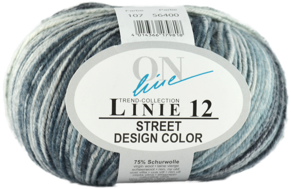 Street Design-Color Linie 12 von ONline 0107 - grau color