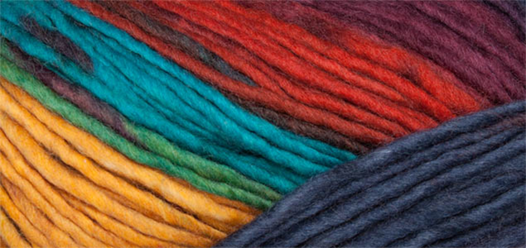 Filz Wolle Color Linie 231 von ONline 0143 - ocker/blau/rot