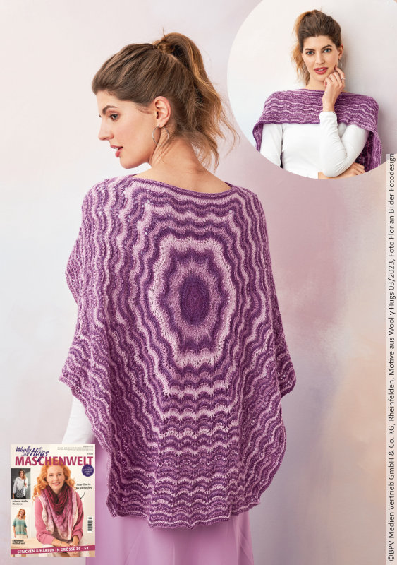 Poncho Vokuhila | Anleitungsheft | Wolle Year Socks  | Stricken | Veronika Hug, Woolly Hugs, Christophorus Verlag