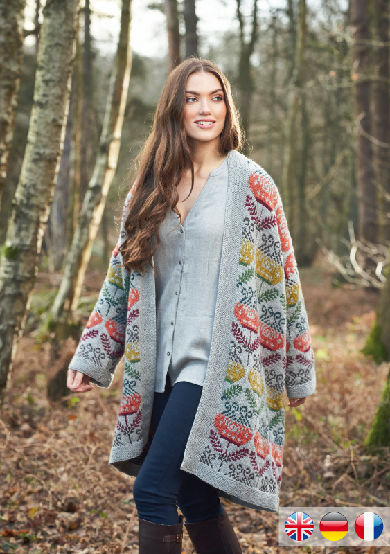 Moonflower Coat | Wollpaket mit Alpaca Soft | Stricken