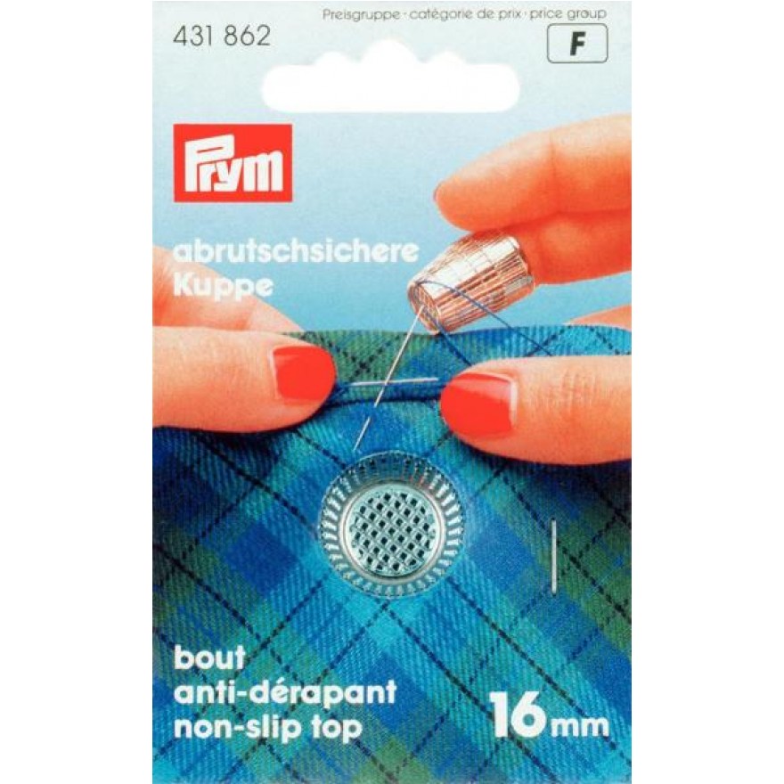 Fingerhut 16,0 mm silberfarbig 