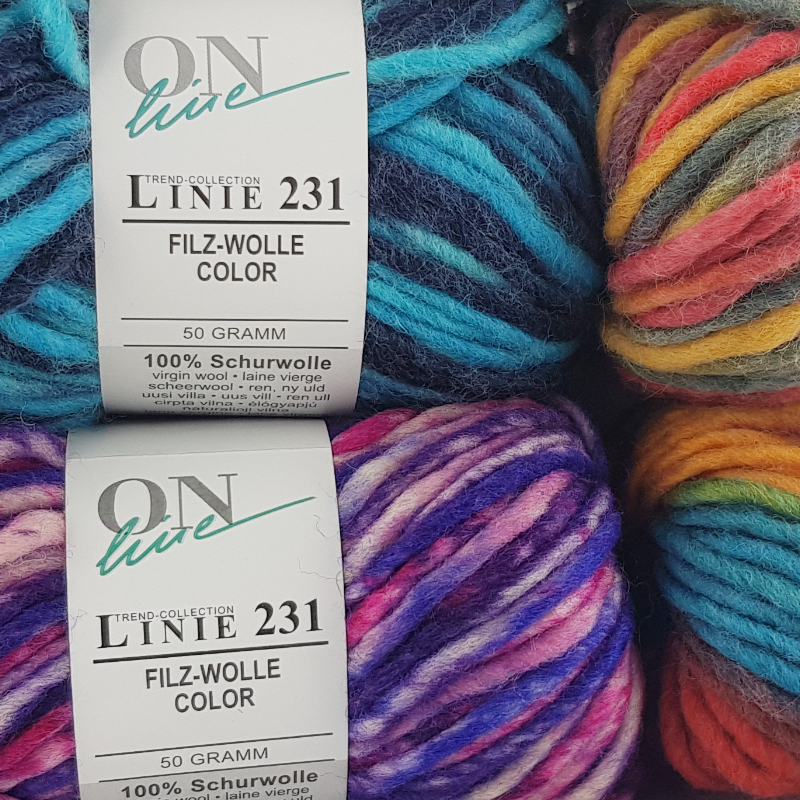 Filz Wolle Color Linie 231 von ONline 0150