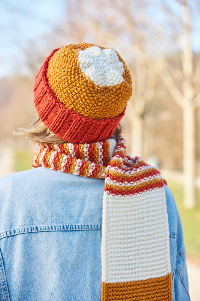 Mütze mit Blockstreifen | Anleitungsheft | Wolle Italy Wool 75  | Stricken | Pro Lana, Christophorus Verlag