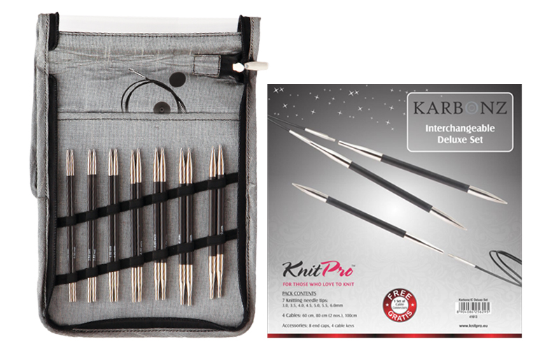 Nadelspitzen Set Karbonz Deluxe von knit pro Nadelspitzen Set Karbonz Deluxe von knit pro
