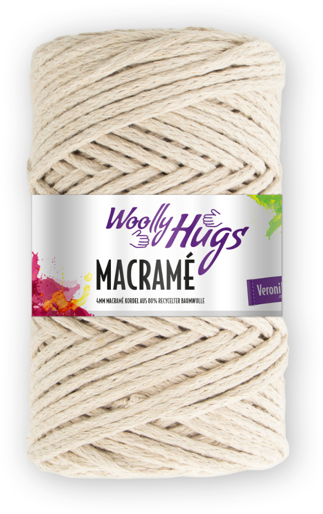 Macramé von Woolly Hugs 0005 - beige Macramé von Woolly Hugs 0005 - beige