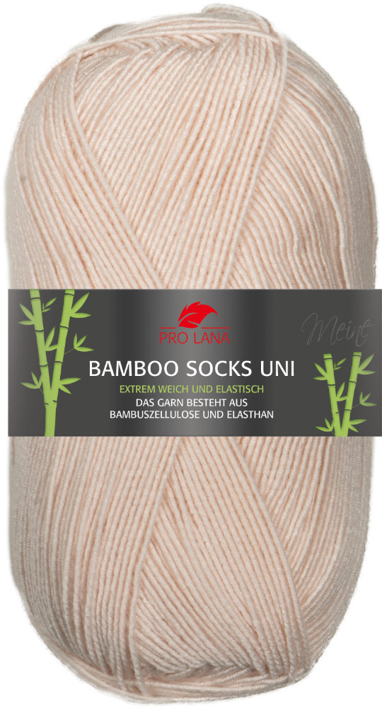 Bamboo Socks Uni 4-fach 100 g von Pro Lana 0023 - soft rosé
