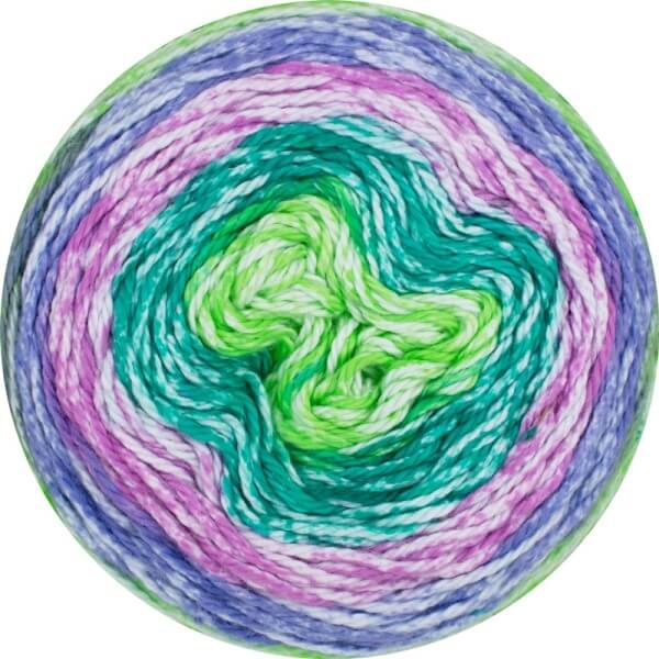 Cotton Wave Linie 477 von ONline 0106 - rosa / lila / hellgrün / wiesengrün