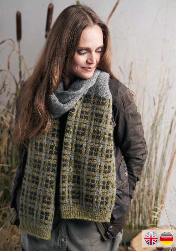 Bassett Scarf | Einzelanleitung | Stricken | Martin Storey