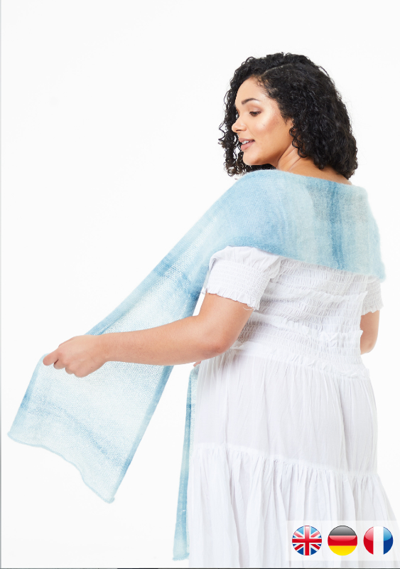 Bea Wrap Sunset | Einzelanleitung | Stricken | Lisa Richardson