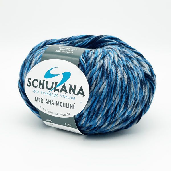 Merlana Mouliné von Schulana 0200 - blau/marine/grau