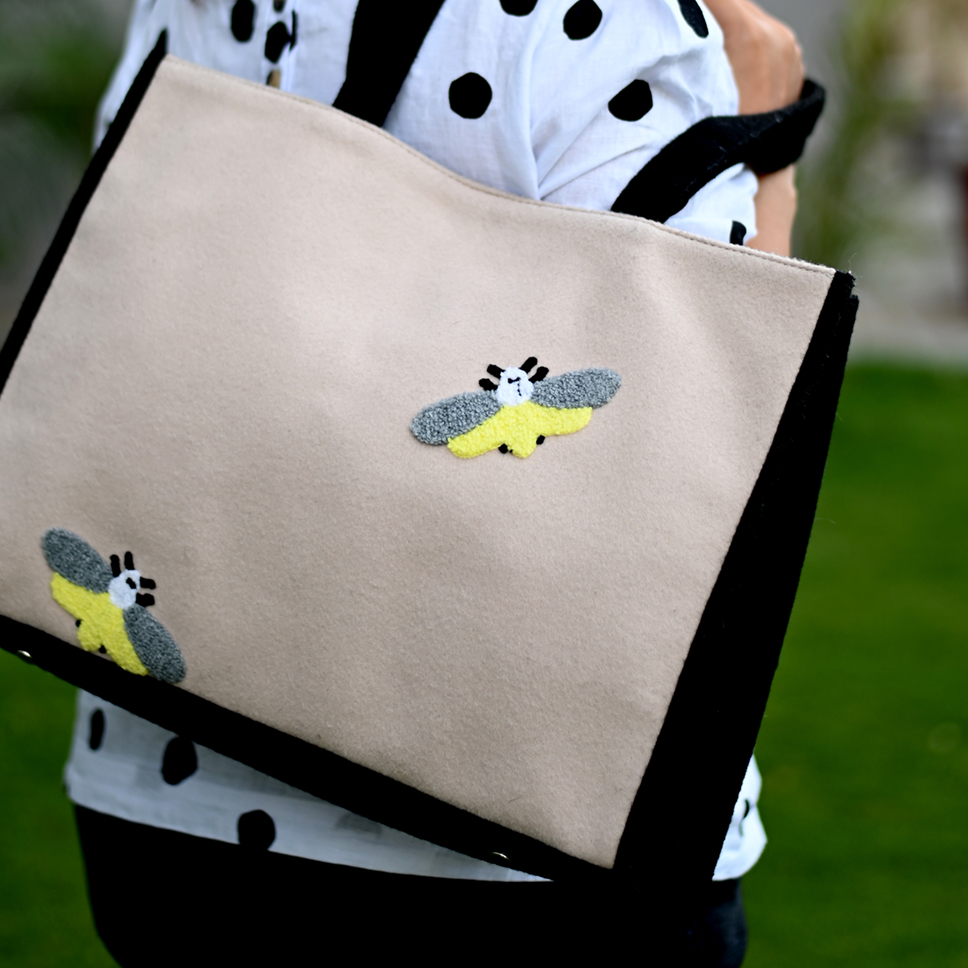 Tote Bag Hummel Bumblebee Collection (Embroidered Felt)