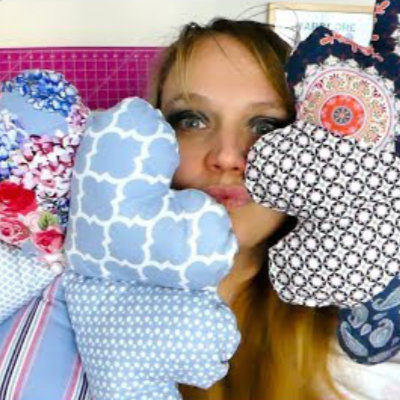 Herz-Blumen-Kissen | Einzelanleitung | Nähen | Sylvie Rasch