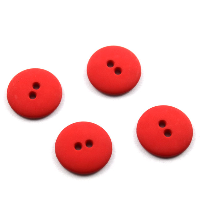Modeknopf schlicht / matt 18 mm rot von Dill 603-190824