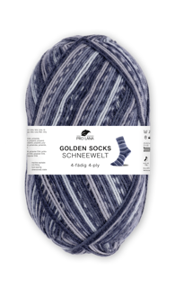 Golden Socks 5er Packung Schneewelt - 4-fach Sockenwolle